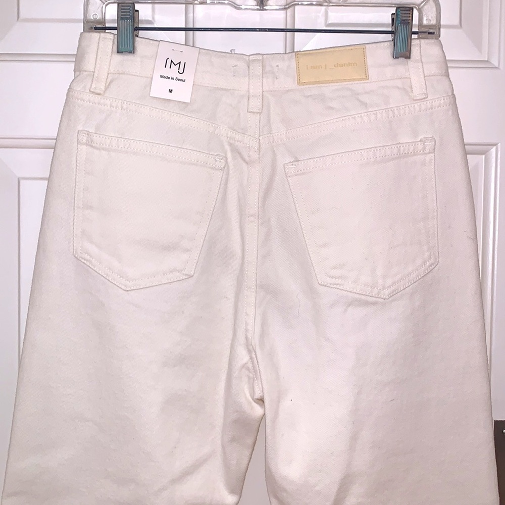 The Frankie Shop IMJ High Rise Straight Jean In Off White Ivory Womens Size 2 - Picture 4 of 12